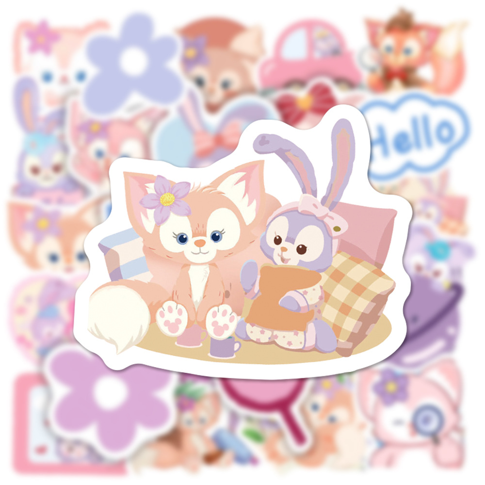 Bear Canister - 10/30/50pcs Disney LinaBell Duffy Bear Stickers