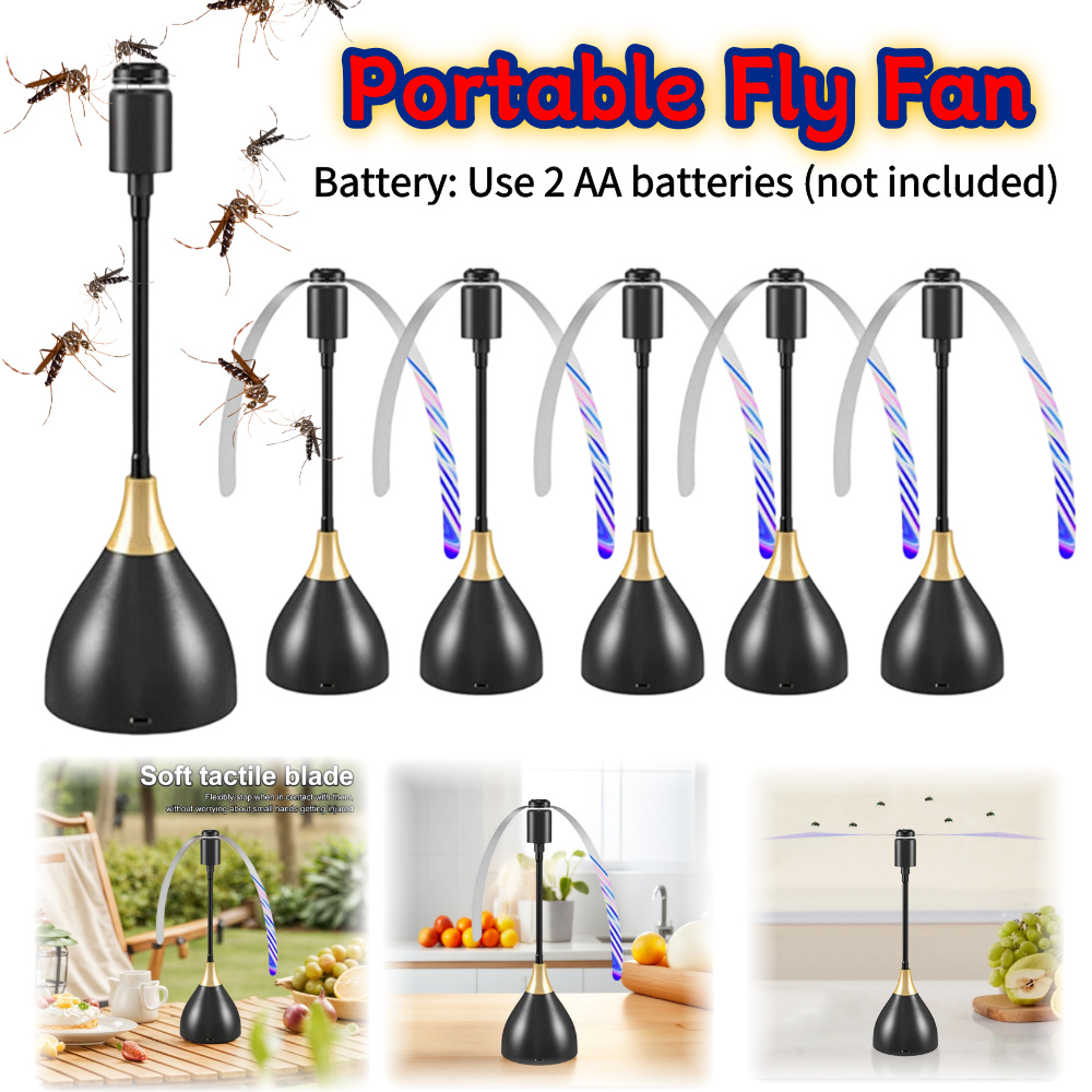 Outdoor Camping Table - 1-3PCS Fly Fans for Tables Portable