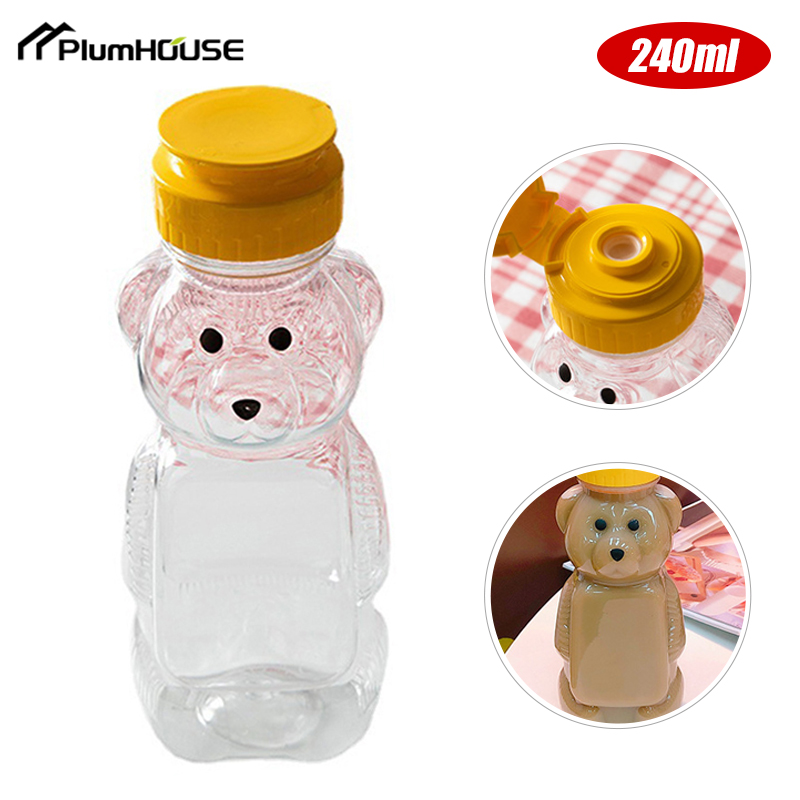 Bear Canister - 1Pcs 230ml Condiment Squeeze Bottle Bear