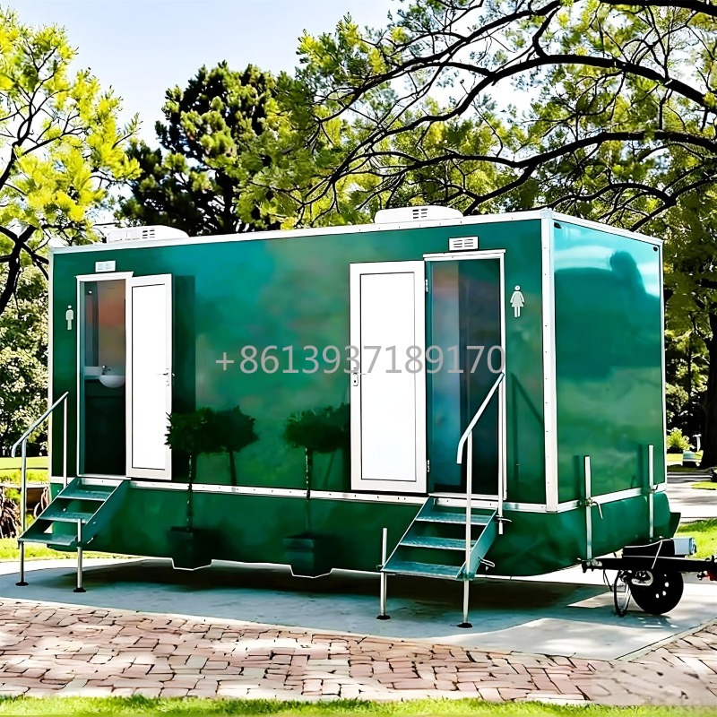 Mobile Toilet Trailer with Bas - Outdoor Camping Trailer recension och pris