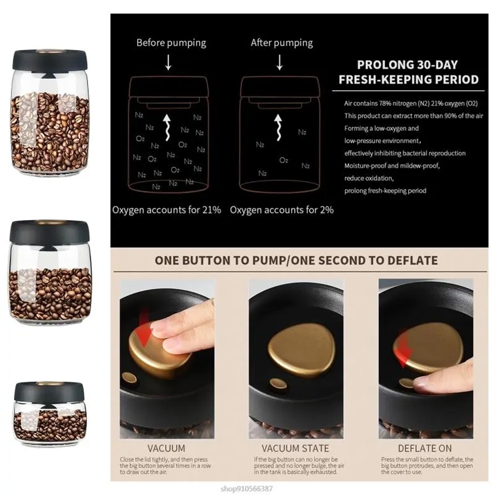 1pack Coffee Bean Storage Cont - Bear Canister recension och pris