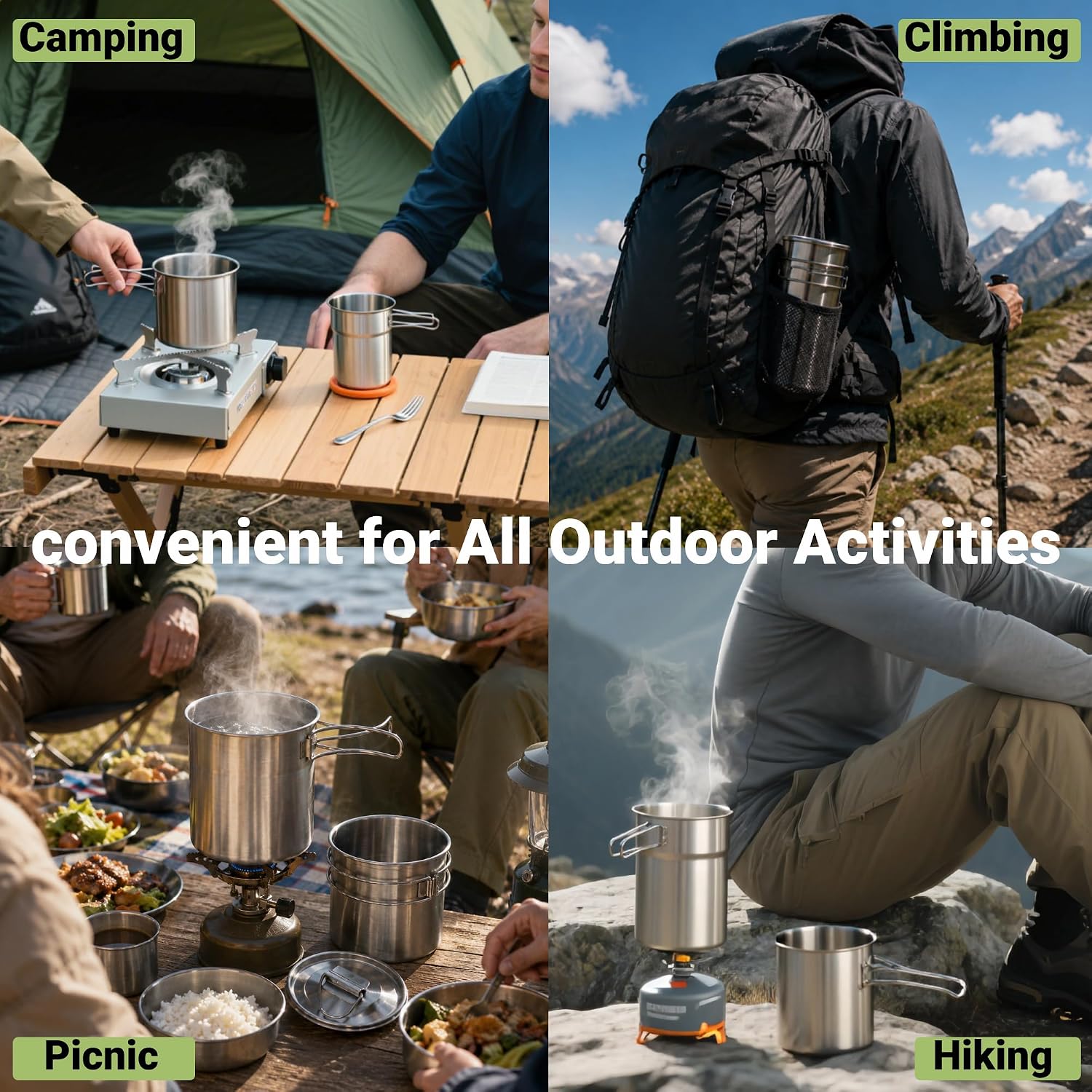 Foldable Camping Cups Mugs Cam - Outdoor Camping Outfit recension och pris