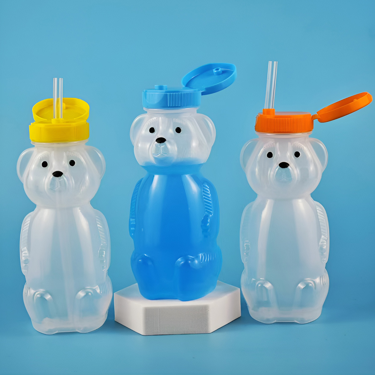 Cute Bear Shaped Bottle Plasti - Bear Canister recension och pris