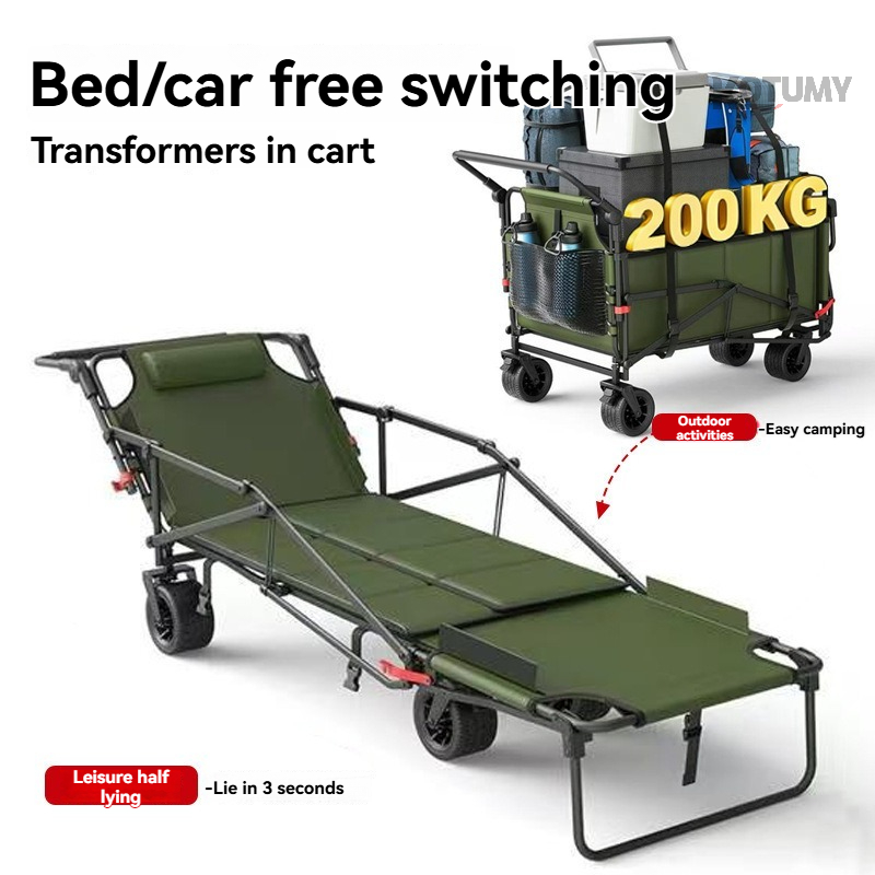 Foldable Camping Wagon with Ta - Outdoor Camping Trailer recension och pris