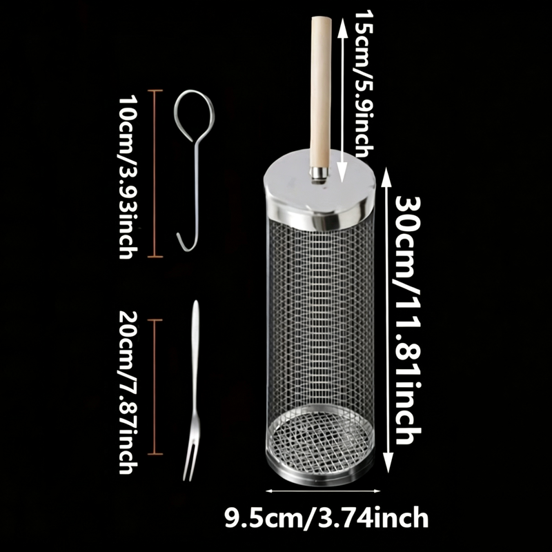 Food Grade Stainless Steel Rou - Cooking Outdoor Camping recension och pris