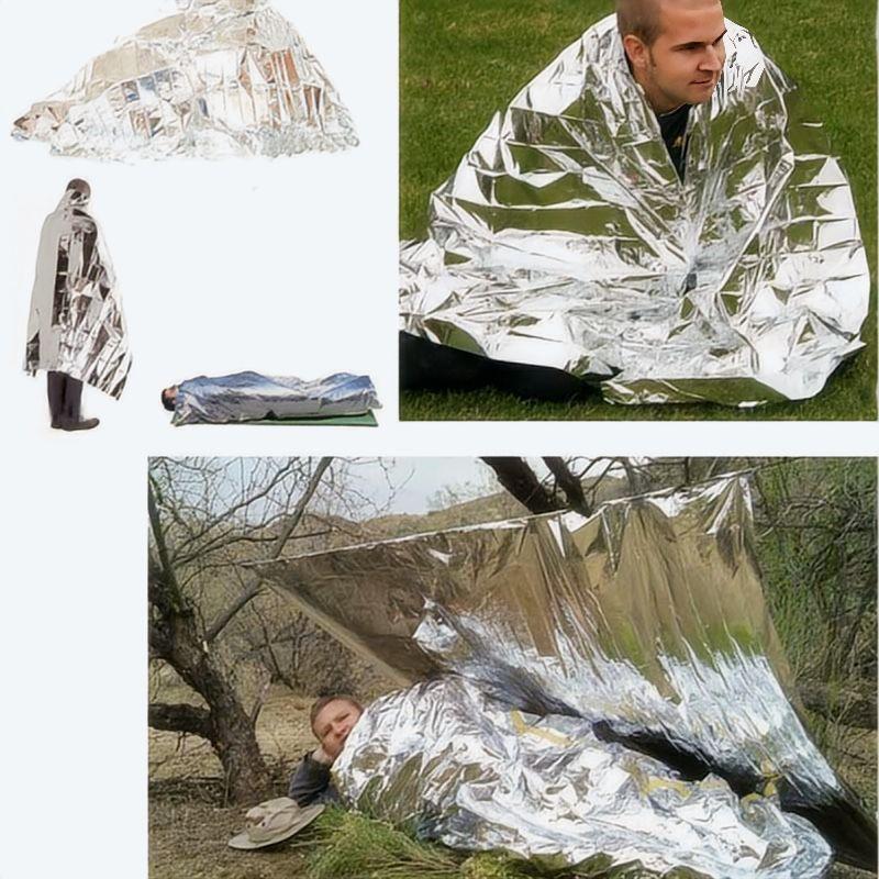 4 pcs Emergency Blanket Outdoo - Survival Kit recension och pris