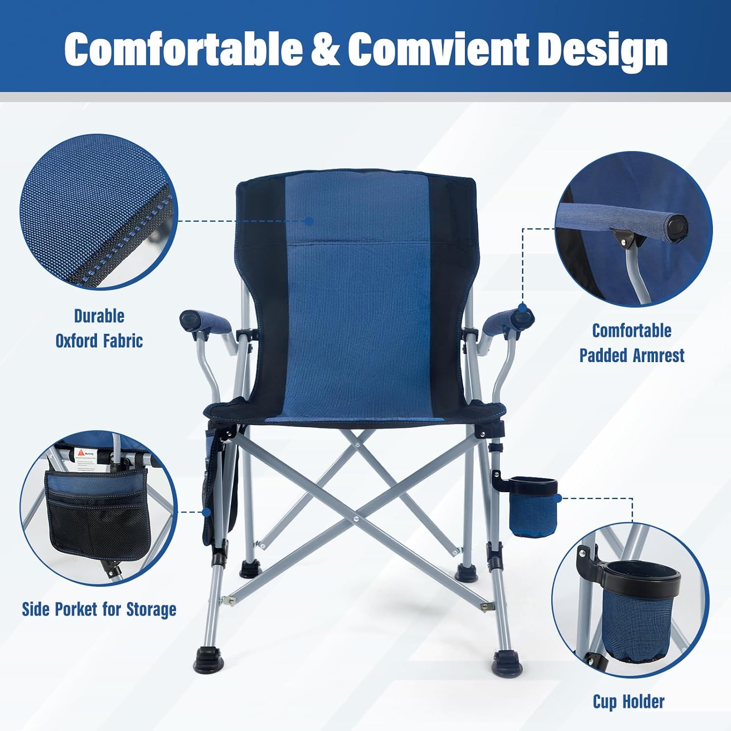Factory Wholesale Outdoor Port - Outdoor Camping Chairs Folding recension och pris