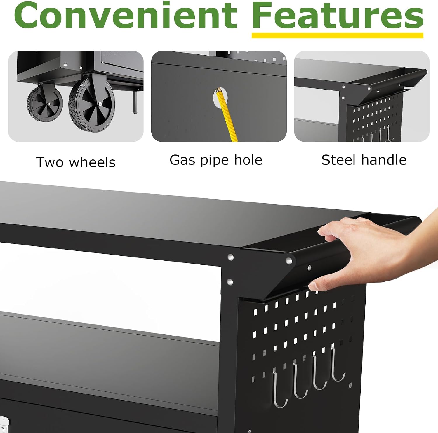Outdoor Grill Cart Table With  - Outdoor Camping Table recension och pris