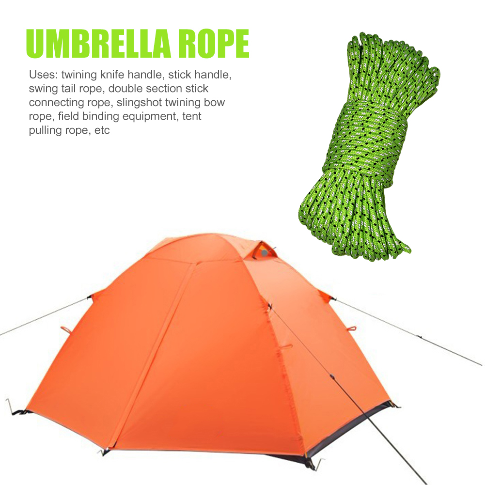 20m 4mm Survival Paracord Nylo - Outdoor Camping Extension Cord recension och pris