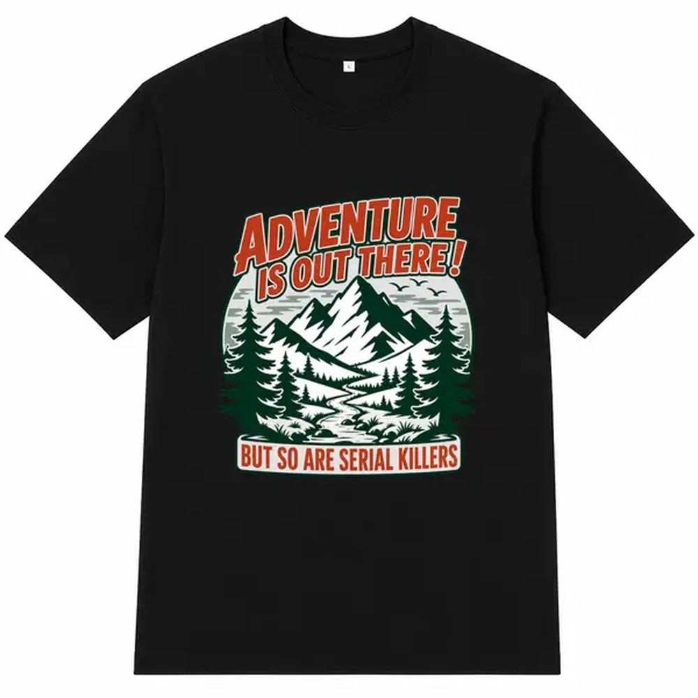 Outdoor Adventure Letter Print - Outdoor Camping Outfit recension och pris