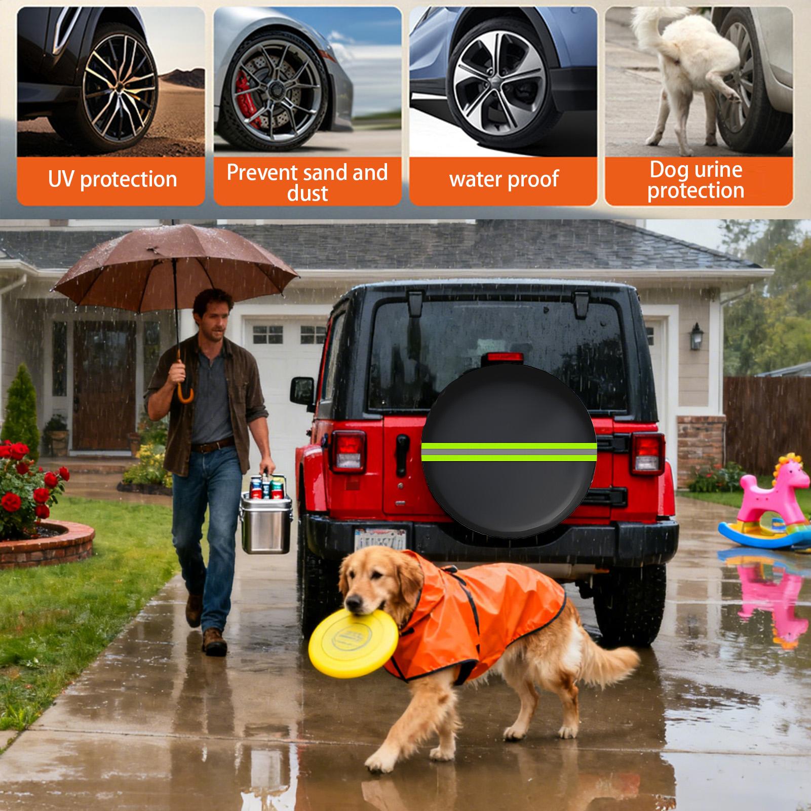 Wheel Covers Uv-Proof Trailer  - Outdoor Camping Trailer recension och pris