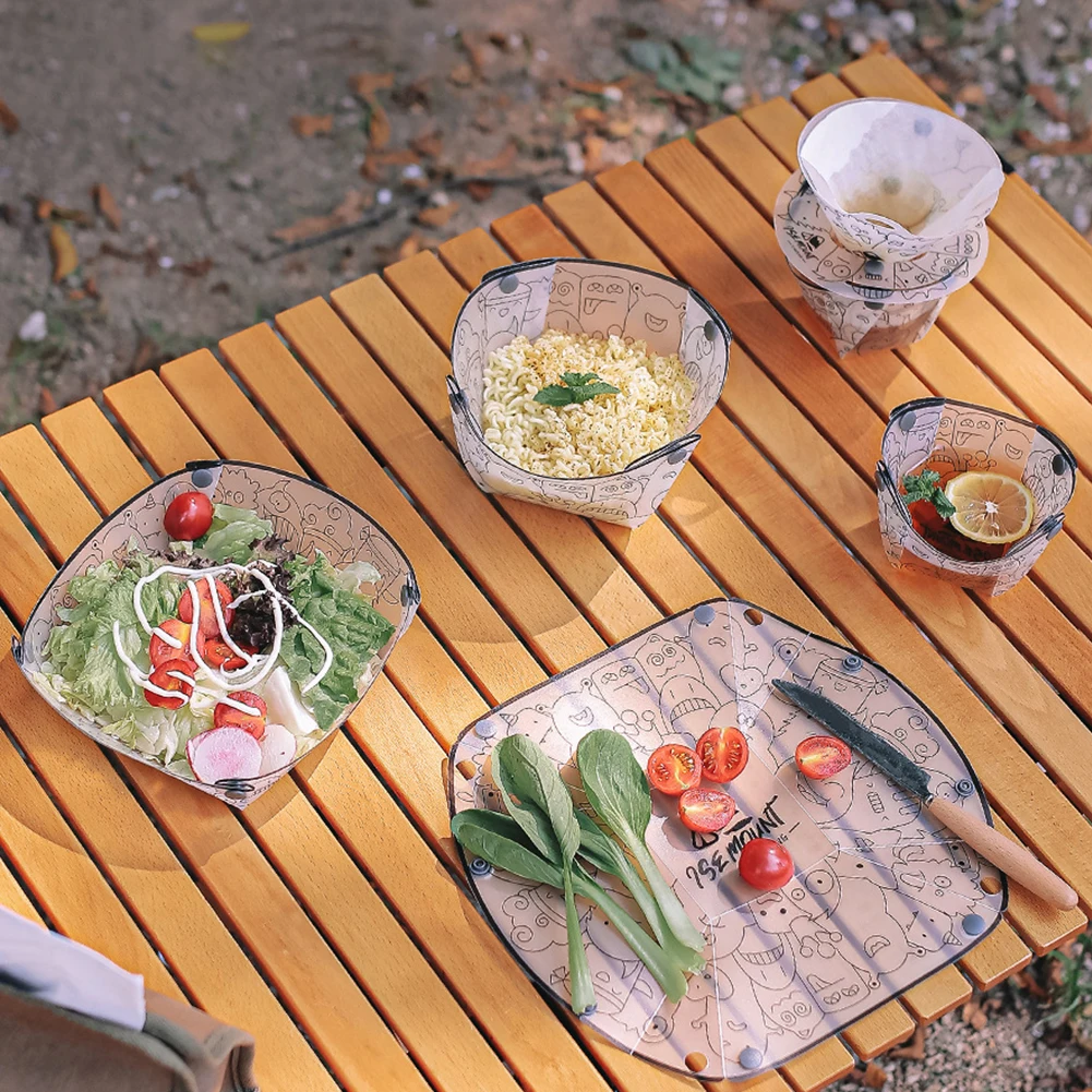PP Foldable Dinnerware Portabl - Outdoor Camping Outfit recension och pris
