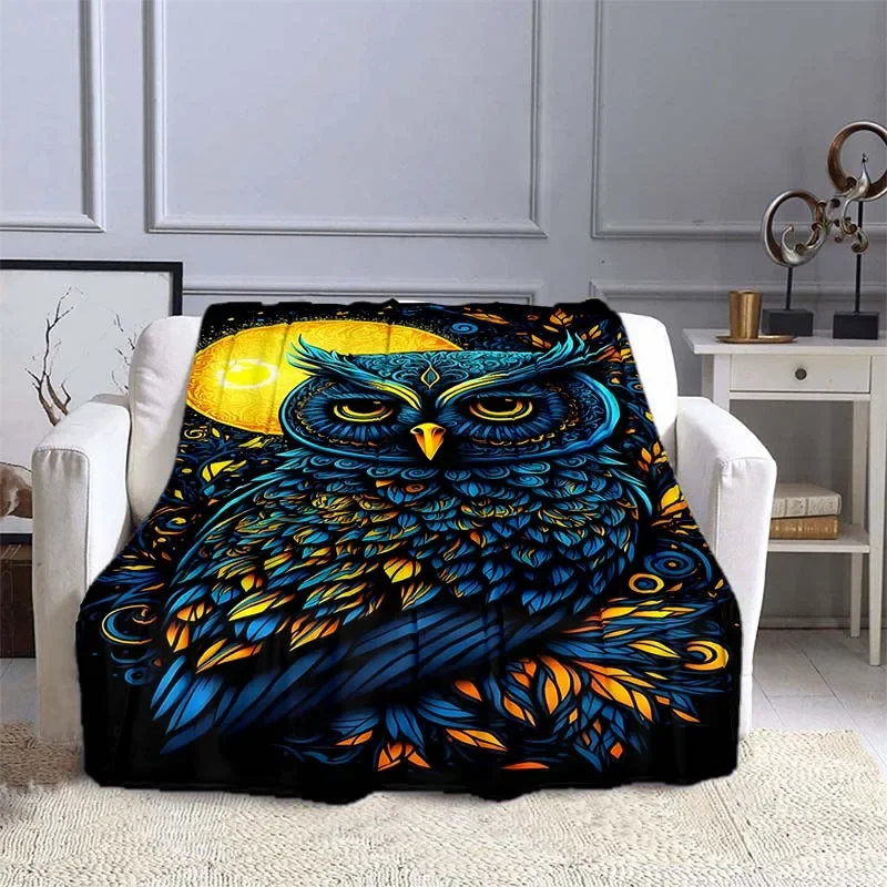10 Sizes Owl Pattern Blanket W - Outdoor Camping Heated Blanket recension och pris