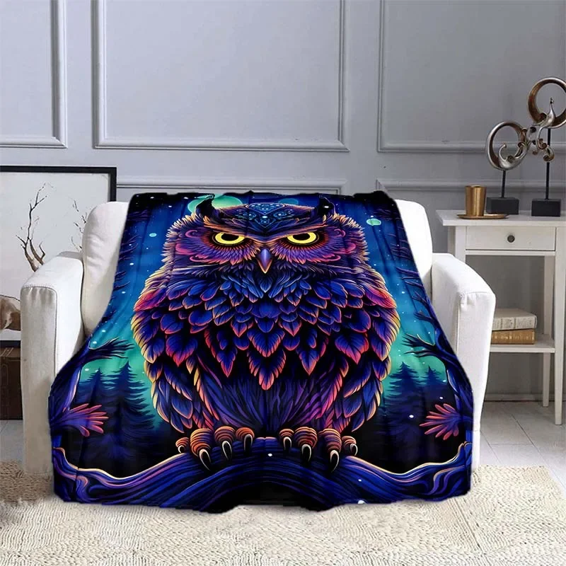10 Sizes Owl Pattern Blanket W - Outdoor Camping Heated Blanket recension och pris