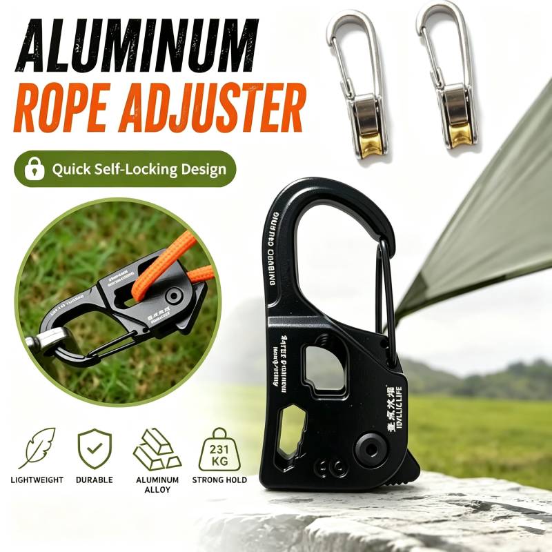 Aluminum Alloy Tent Rope Tensi - Outdoor Camping Extension Cord recension och pris