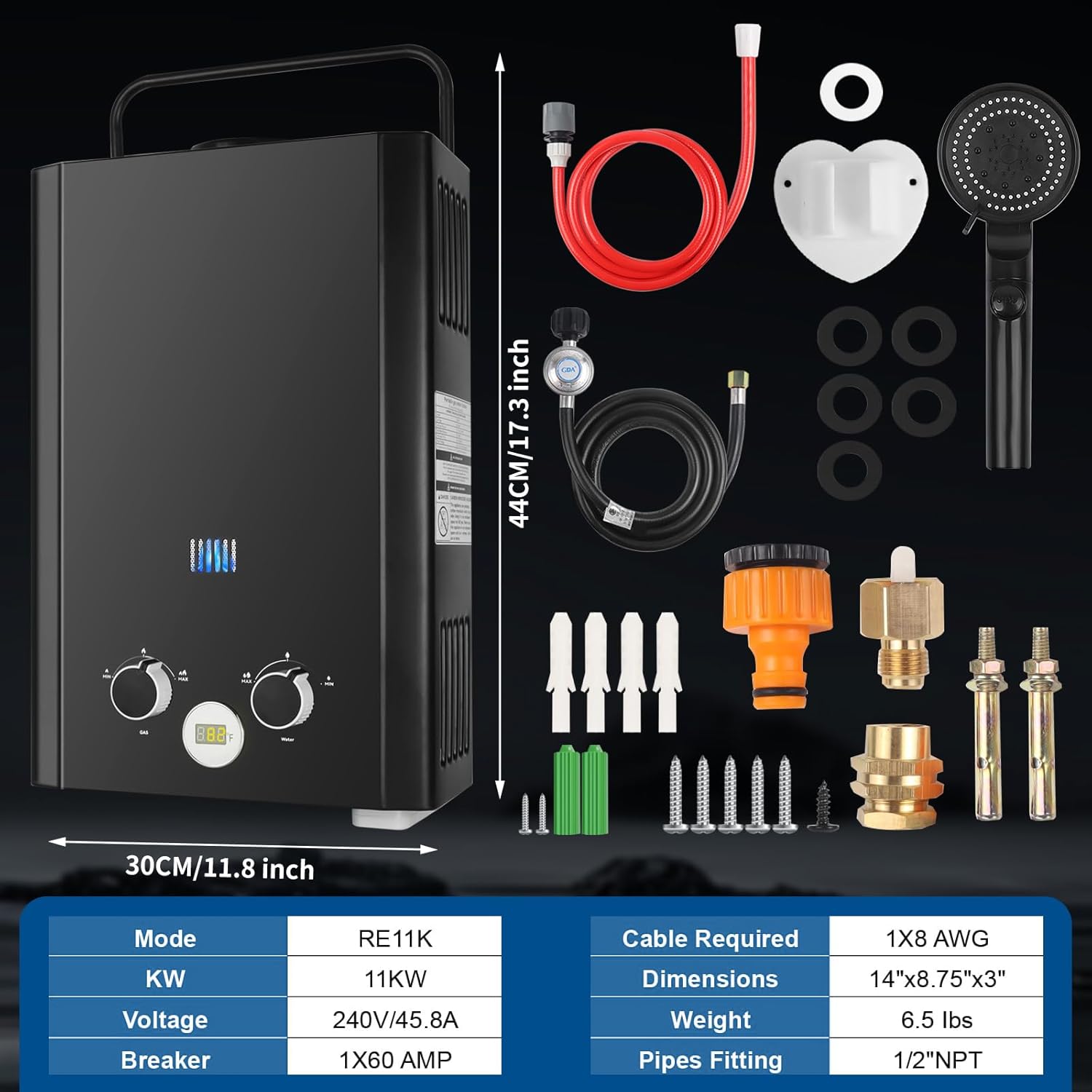 Tankless Water Heater Propane, - Outdoor Camping Trailer recension och pris