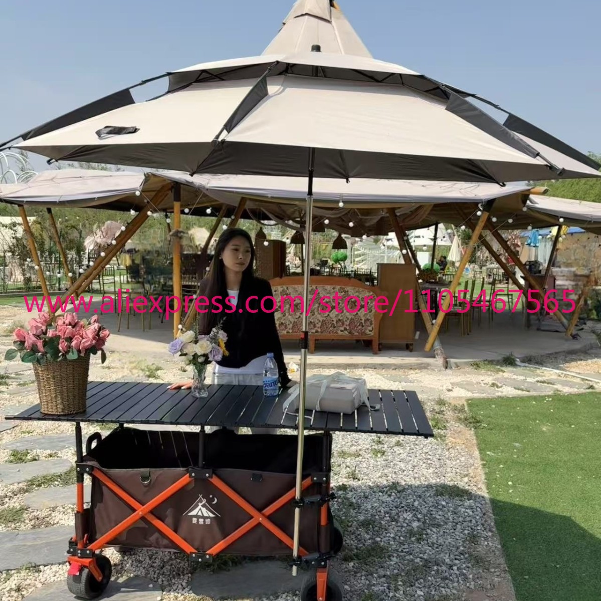 1PCS camper stall large foldab - Outdoor Camping Table recension och pris