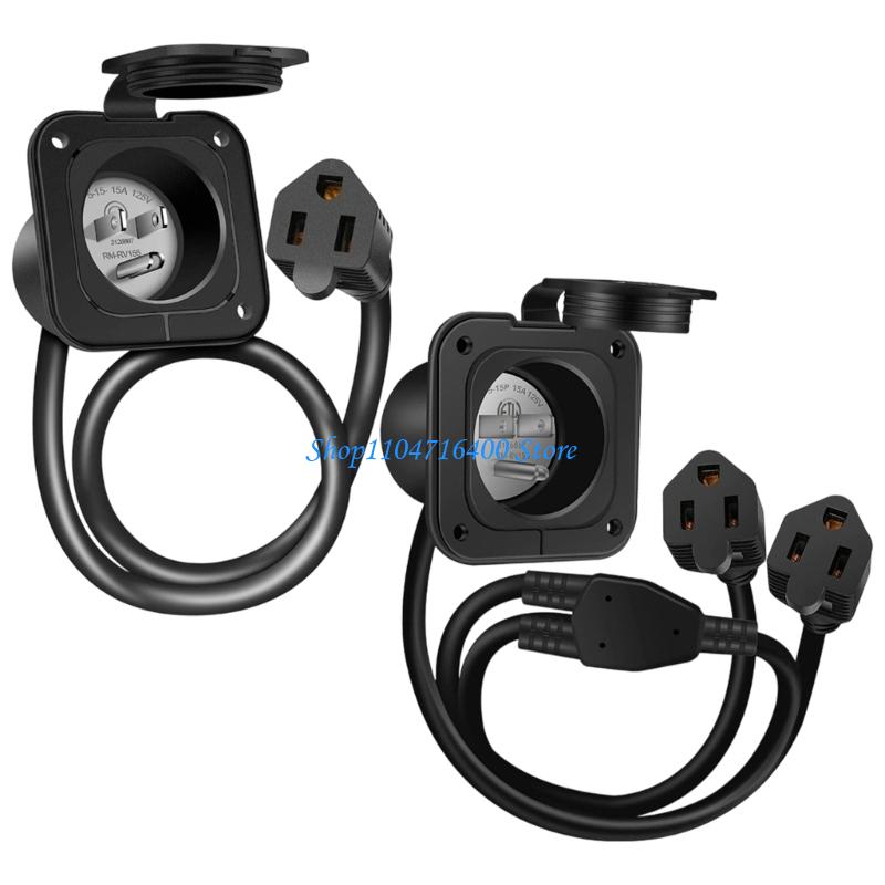 y1gd Waterproof Outlet Extensi - Outdoor Camping Extension Cord recension och pris