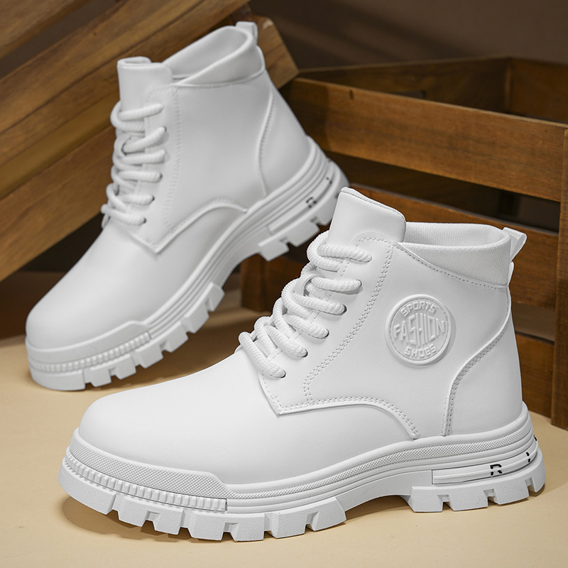 Men Solid White Leather  Comba - Outdoor Camping Outfit recension och pris