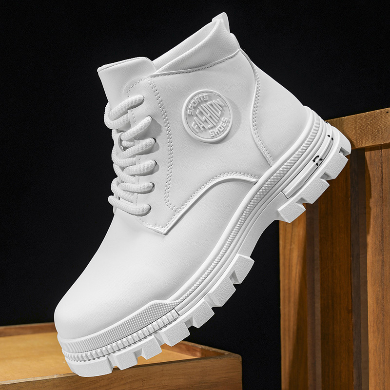 Men Solid White Leather  Comba - Outdoor Camping Outfit recension och pris