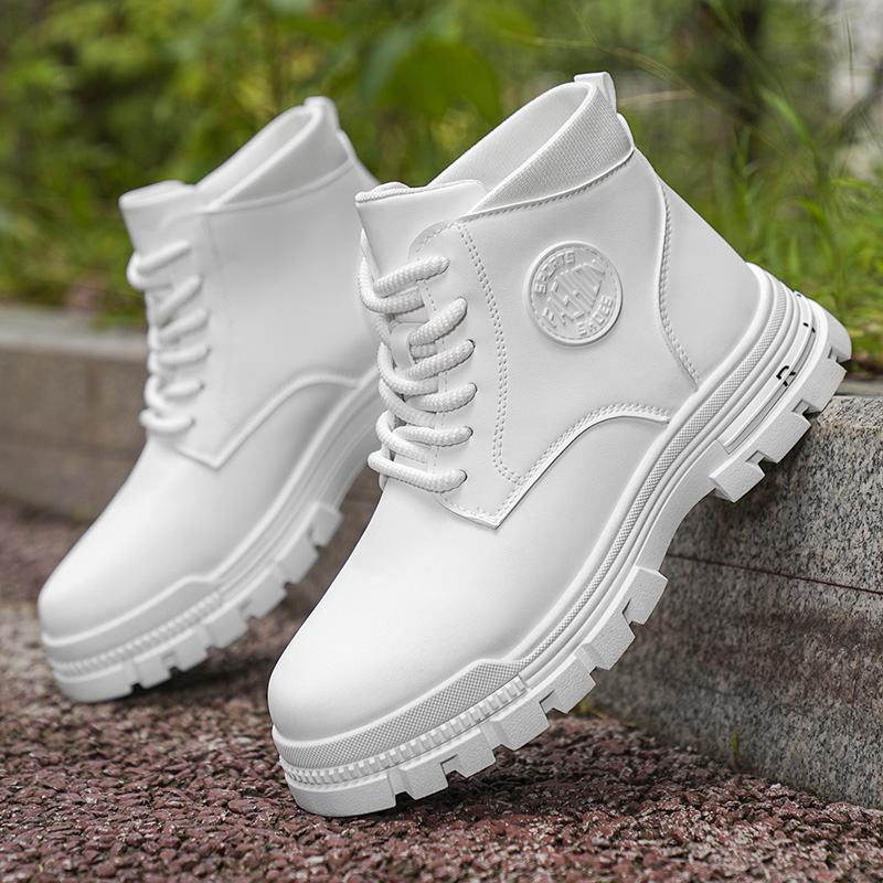 Men Solid White Leather  Comba - Outdoor Camping Outfit recension och pris