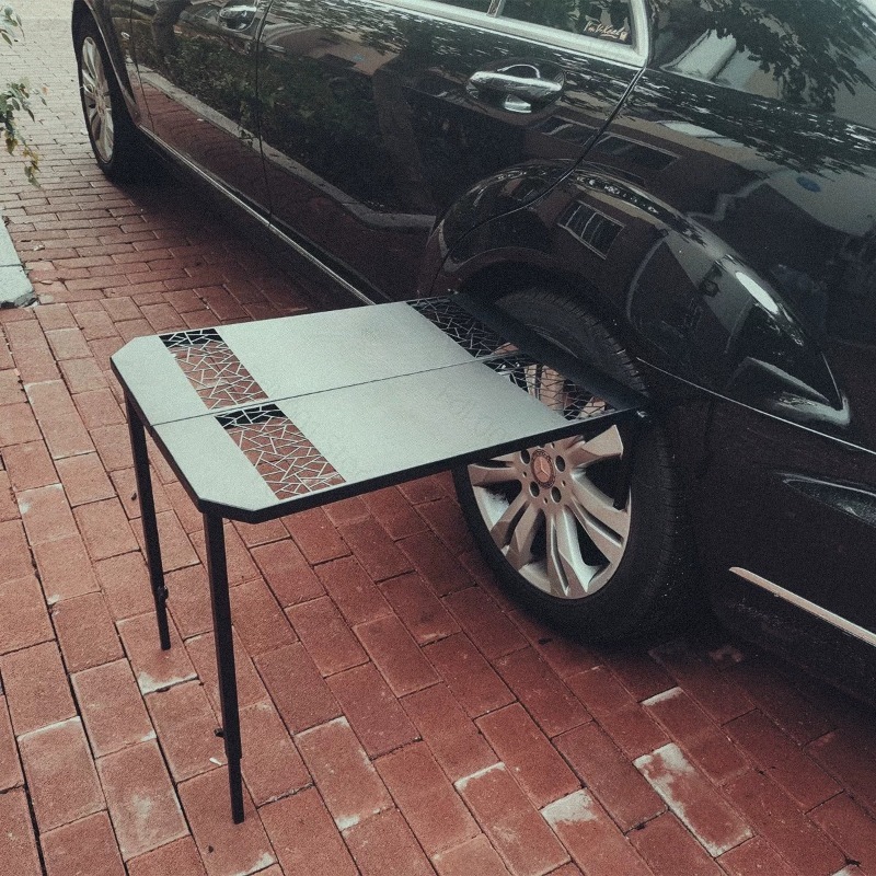 Car Camping Grill Tire Metal F - Outdoor Camping Table recension och pris