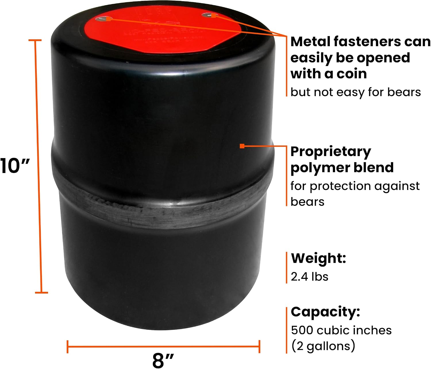 Lightweight Bear-Proof Food Ca - Bear Canister recension och pris