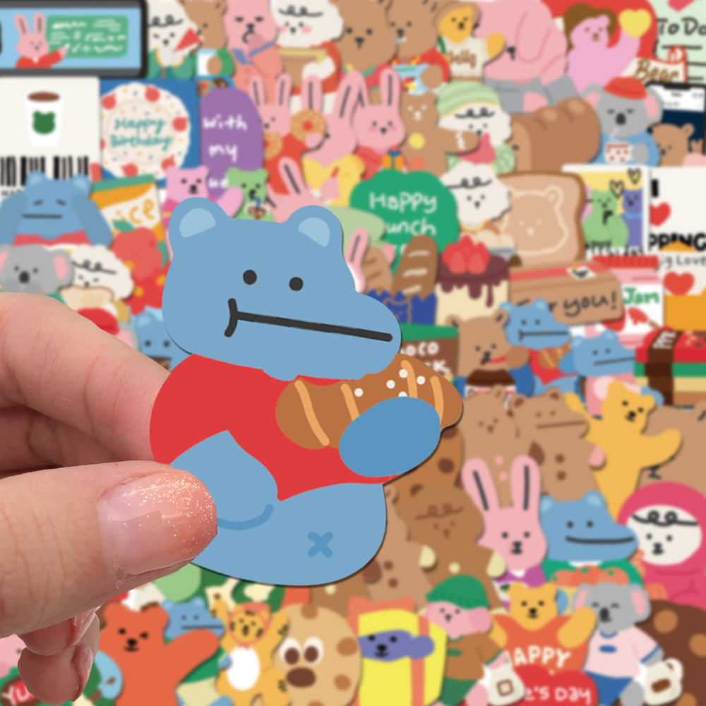 100/200pcs Cute Korean Bear St - Bear Canister recension och pris