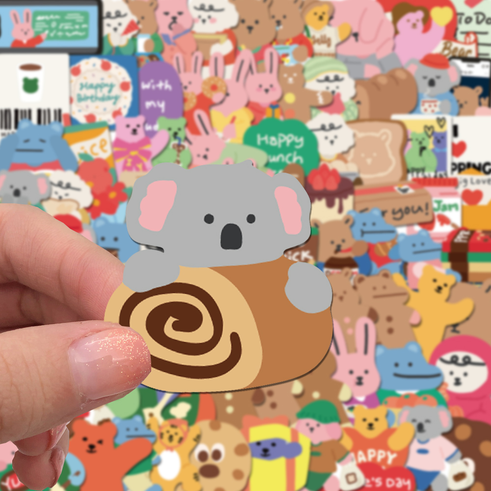 100/200pcs Cute Korean Bear St - Bear Canister recension och pris