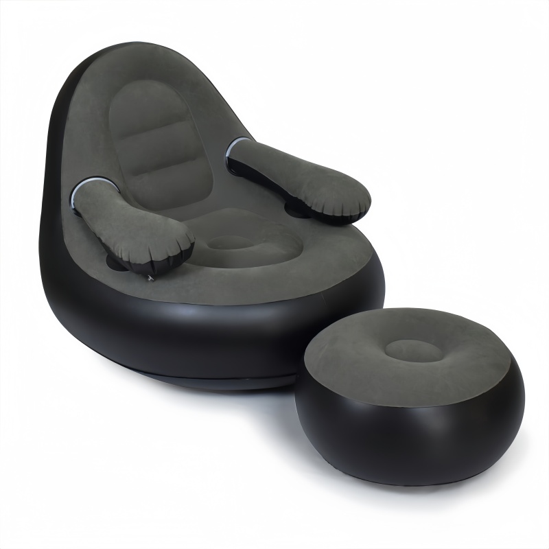 PVC Inflatable Sofa with Armre - Outdoor Camping Chairs Folding recension och pris