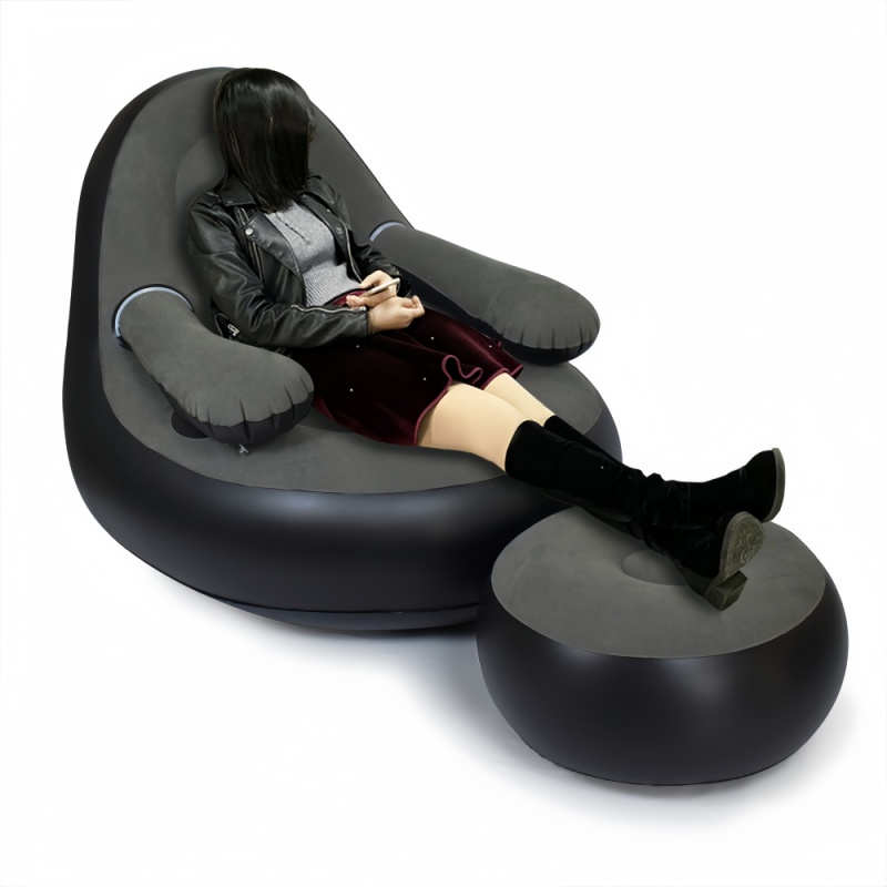 PVC Inflatable Sofa with Armre - Outdoor Camping Chairs Folding recension och pris