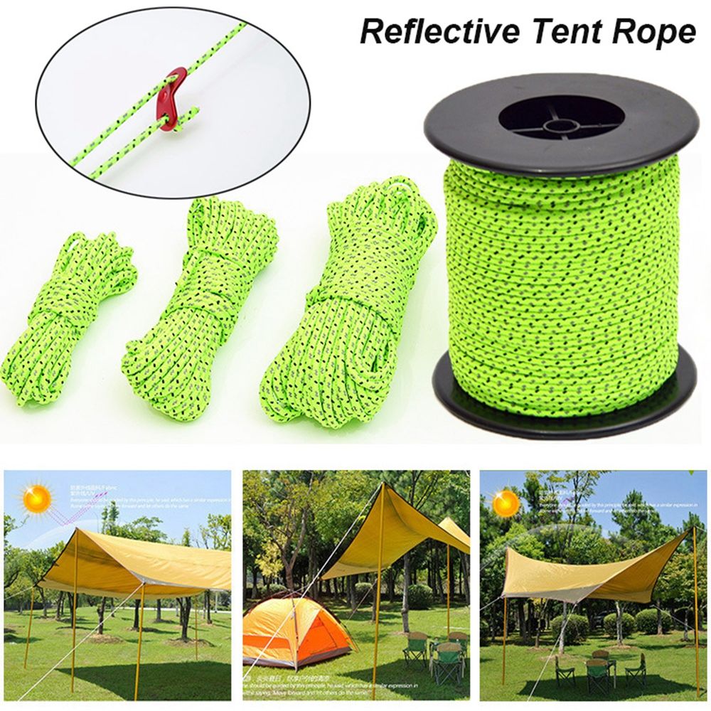 5/10/20/100M Reflective Tent R - Outdoor Camping Extension Cord recension och pris