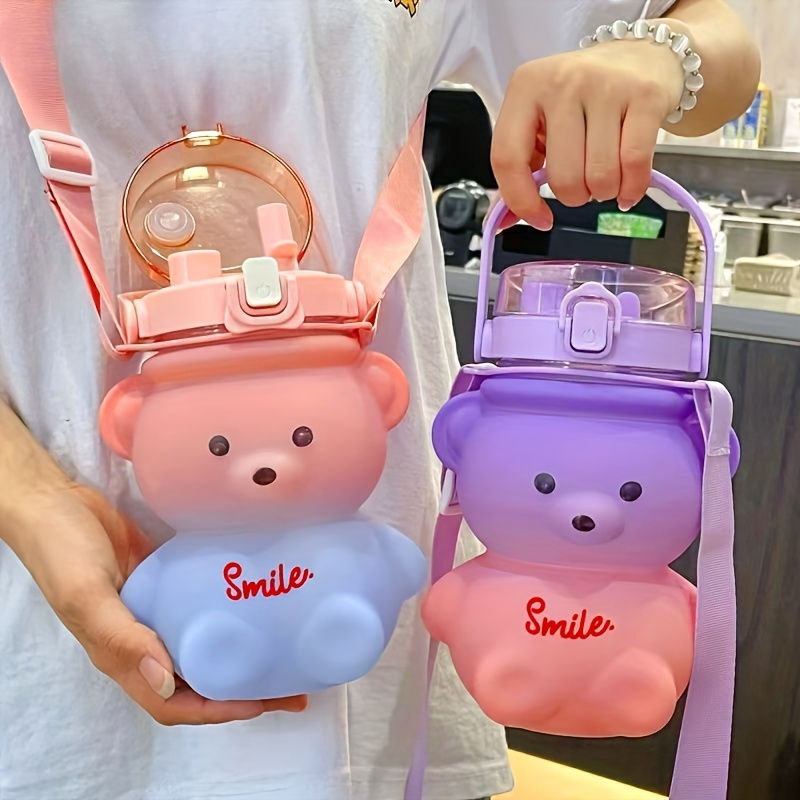 1pc Cute Bear Water Bottle BPA - Bear Canister recension och pris